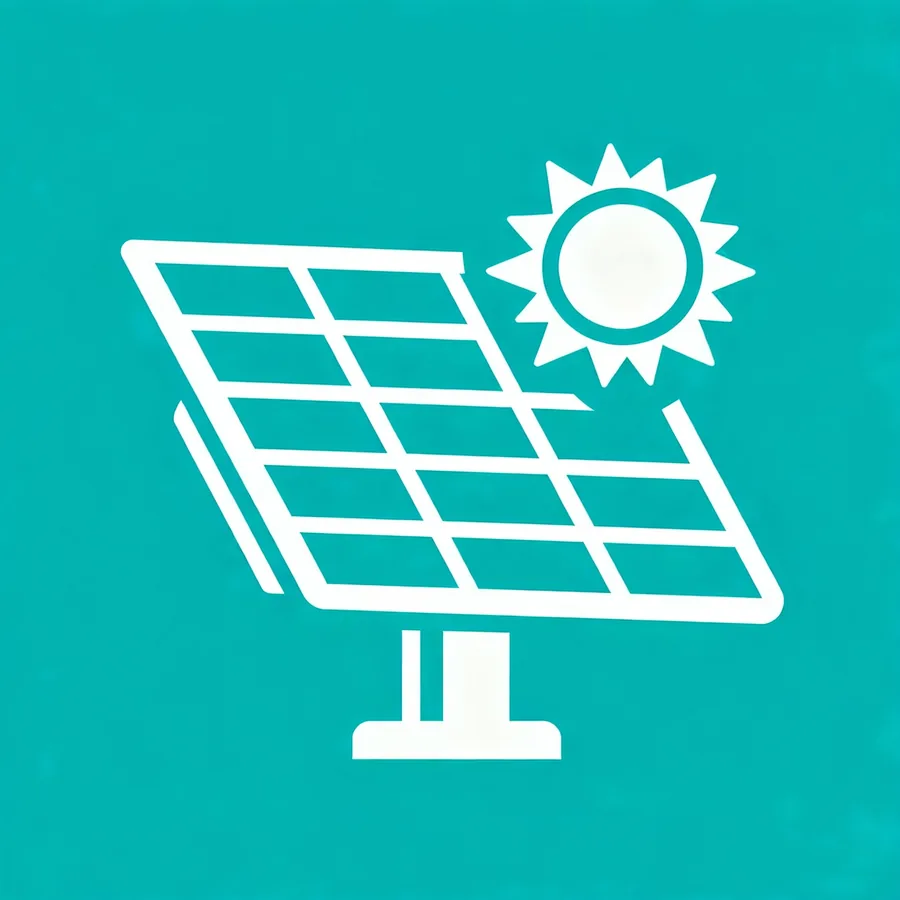 Solar & renewable energy illustration